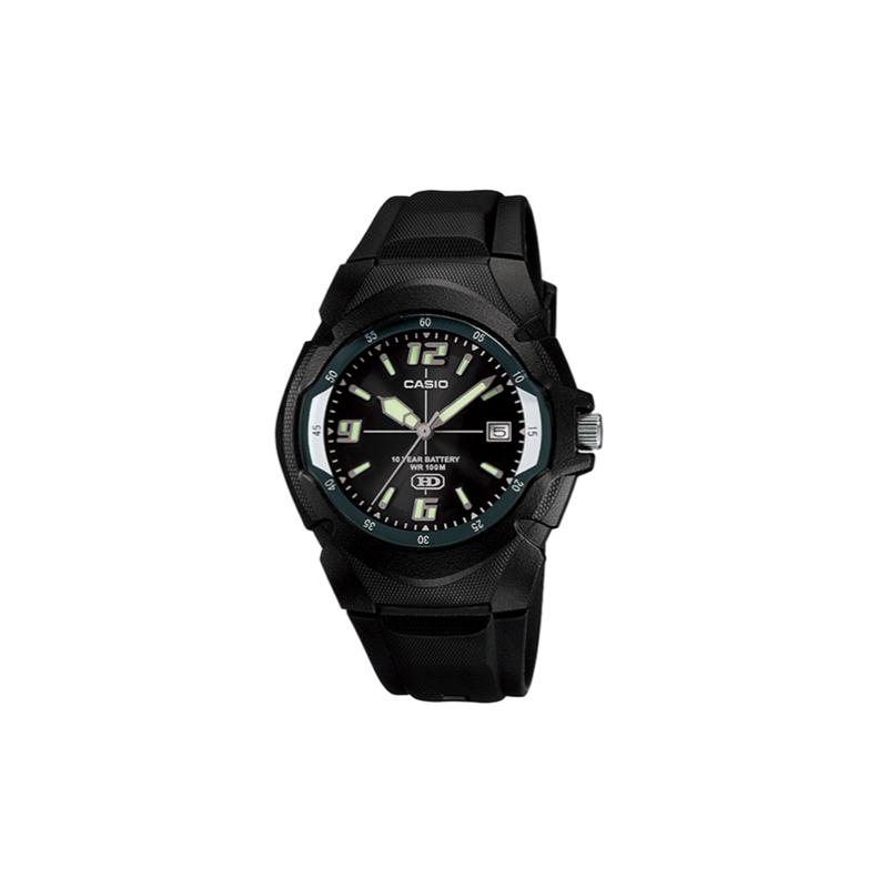 

Casio YOUTH series-disc three-hand classic pointer date display sports waterproof quartz movement resin strap Japanese and Korean watch MW-600F-1A чёрный