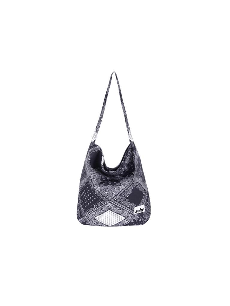 Sehr Paisley Bucket Bag (Navy)