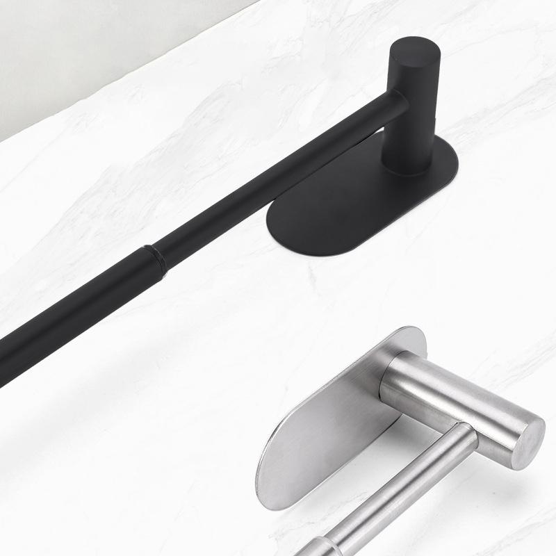 Stainless Steel Towel Bar Retractable Wall Mounted Towel Rack Rustproof Towel Organizer Rod for Bathroom Kitchen Accessories