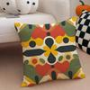 Western Vibrant And Colorful Patterns Cushion Cover Linen Pillow Case Soft Breathable Protective Couch Room Decoration