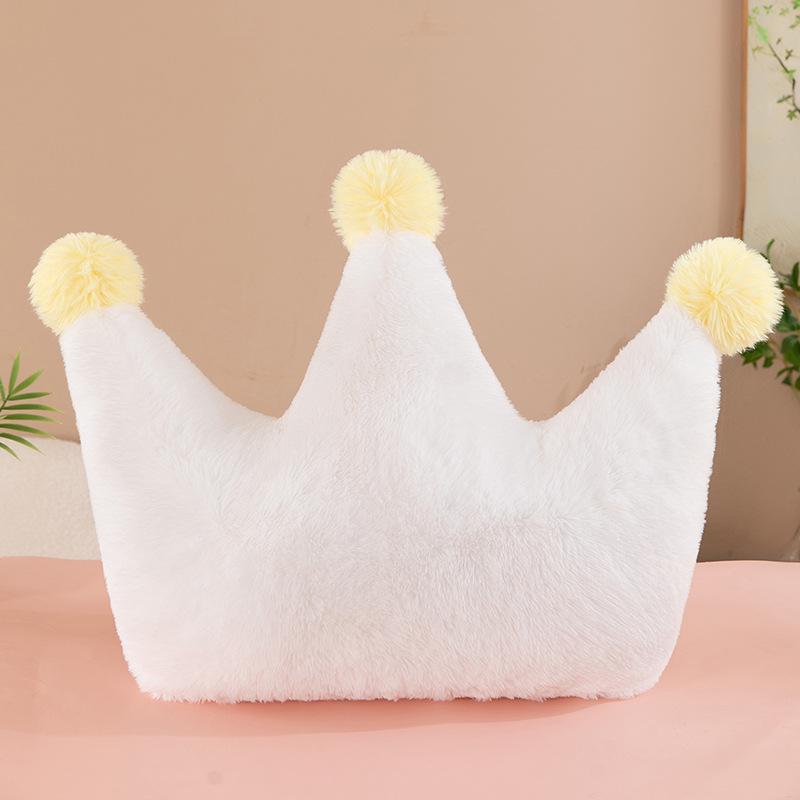 Crown Plush Cushion Cute Girly Gift for Sofa Bedside and Bay Window 80 cm 08 kg 1630₽