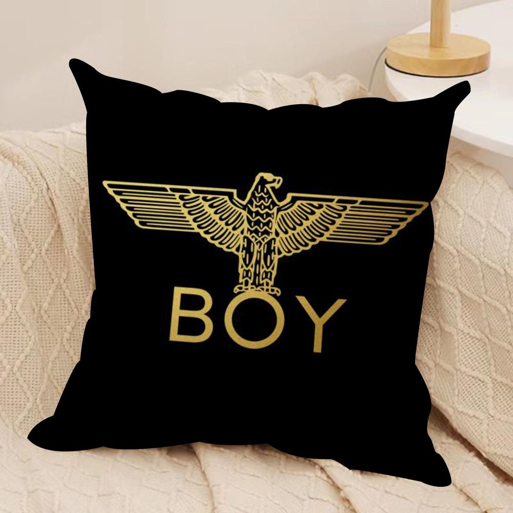 Marke B-BOY LONDON Kissenbezug Weicher Plüschstoff Beidseitig Bedruckter Sofakissenbezug für Alle Jahreszeiten Wohndeko Geschenk