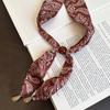 Retro Cashew Flower Silk Scarf Necklace Women's New Niche Design Scarf Scarf Neck Accessories