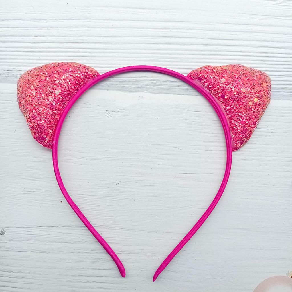 Colorful Sequin Cat Ear Headband for Kids - Festival Party Hair Accessory