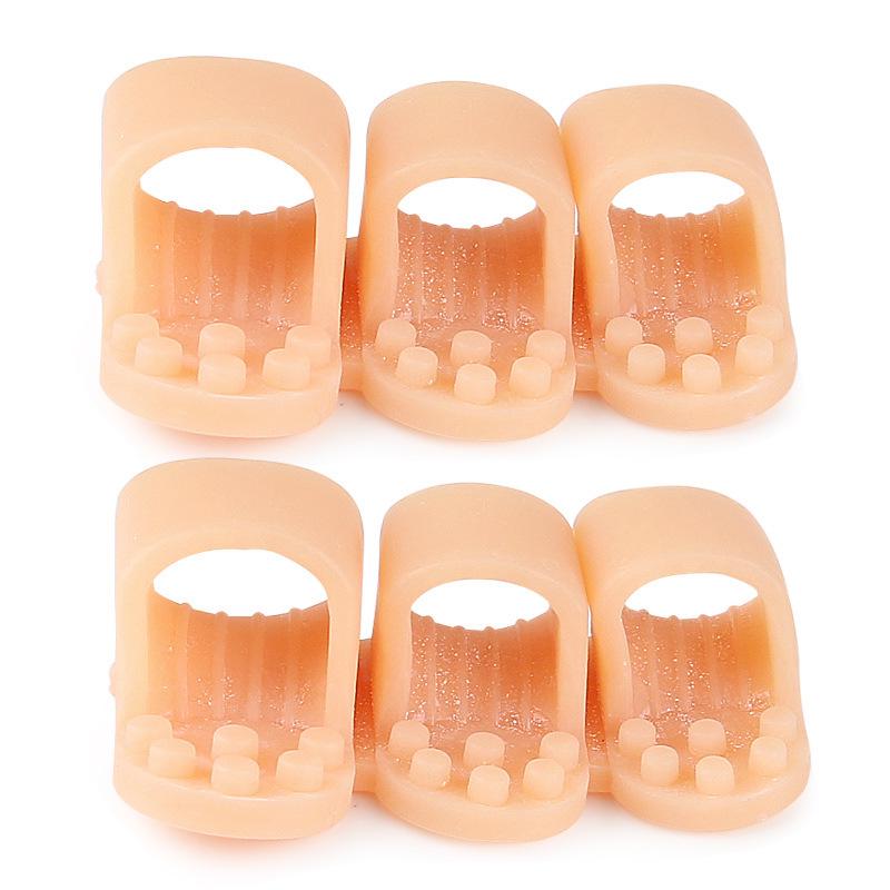 Three-Hole Toe Separator & Bunion Corrector: Soft, Cuttable Hammer Toe Straightener & Protector