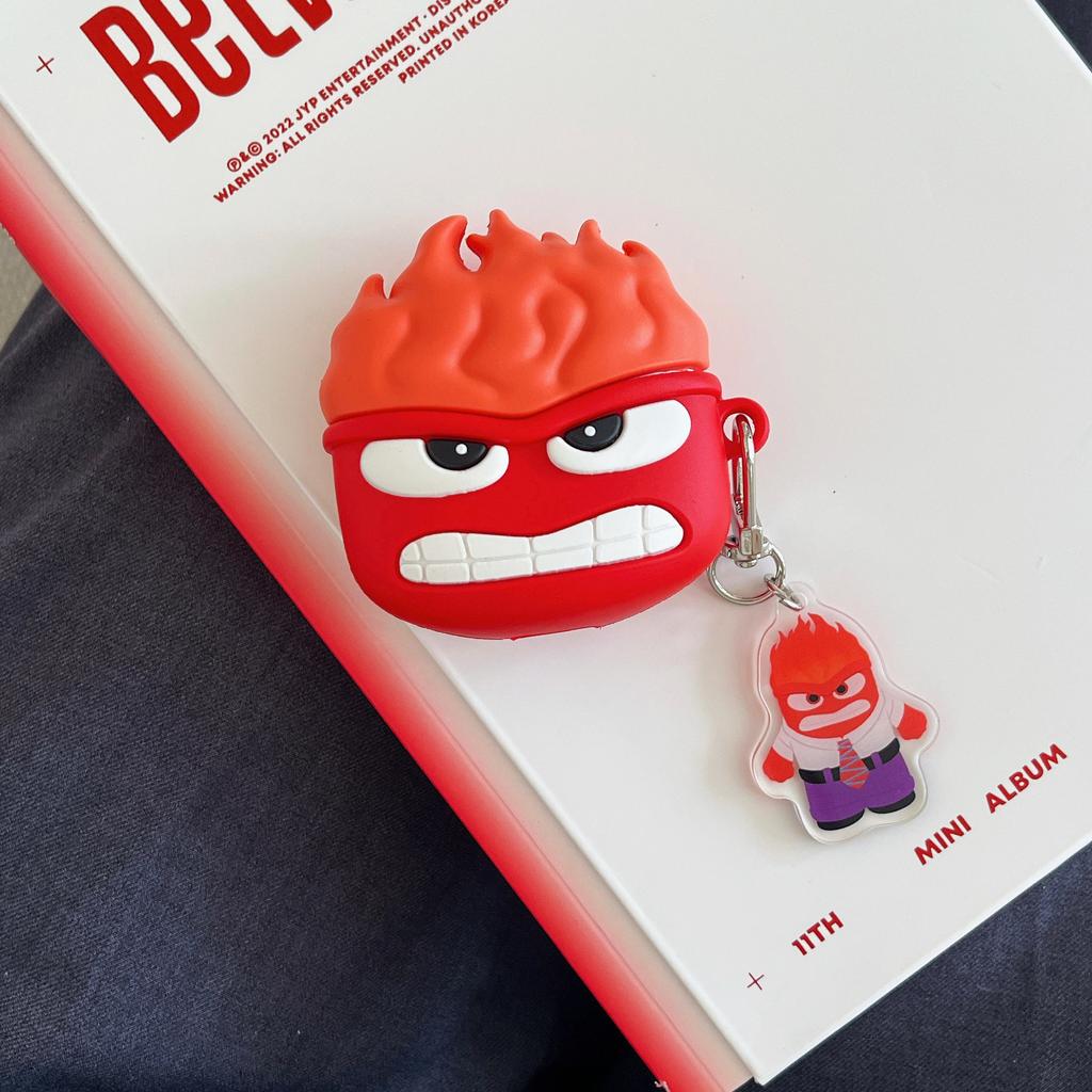 Brain Story Rage AirPods Pro Apple Bluetooth Headset Case 2/3 Generation Cartoon Worry Protective Case Moe