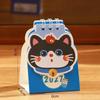 2027 Mini Desktop Calendar Cartoon Cat Prints Desk Calendar Portable Office Home Decoration