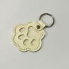 Faux Leather Pet Hair Keychain Dog Cat Claw Shape Souvenir