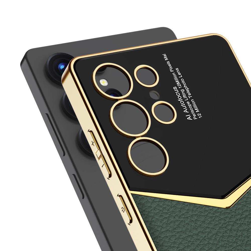 Nadaje się do etui na telefon komórkowy Samsung S25 Ultra Galwanizowana zwykła skóra Jazz S25 Ochrona S25plus Ultracienkie Odporne na upadki Proste