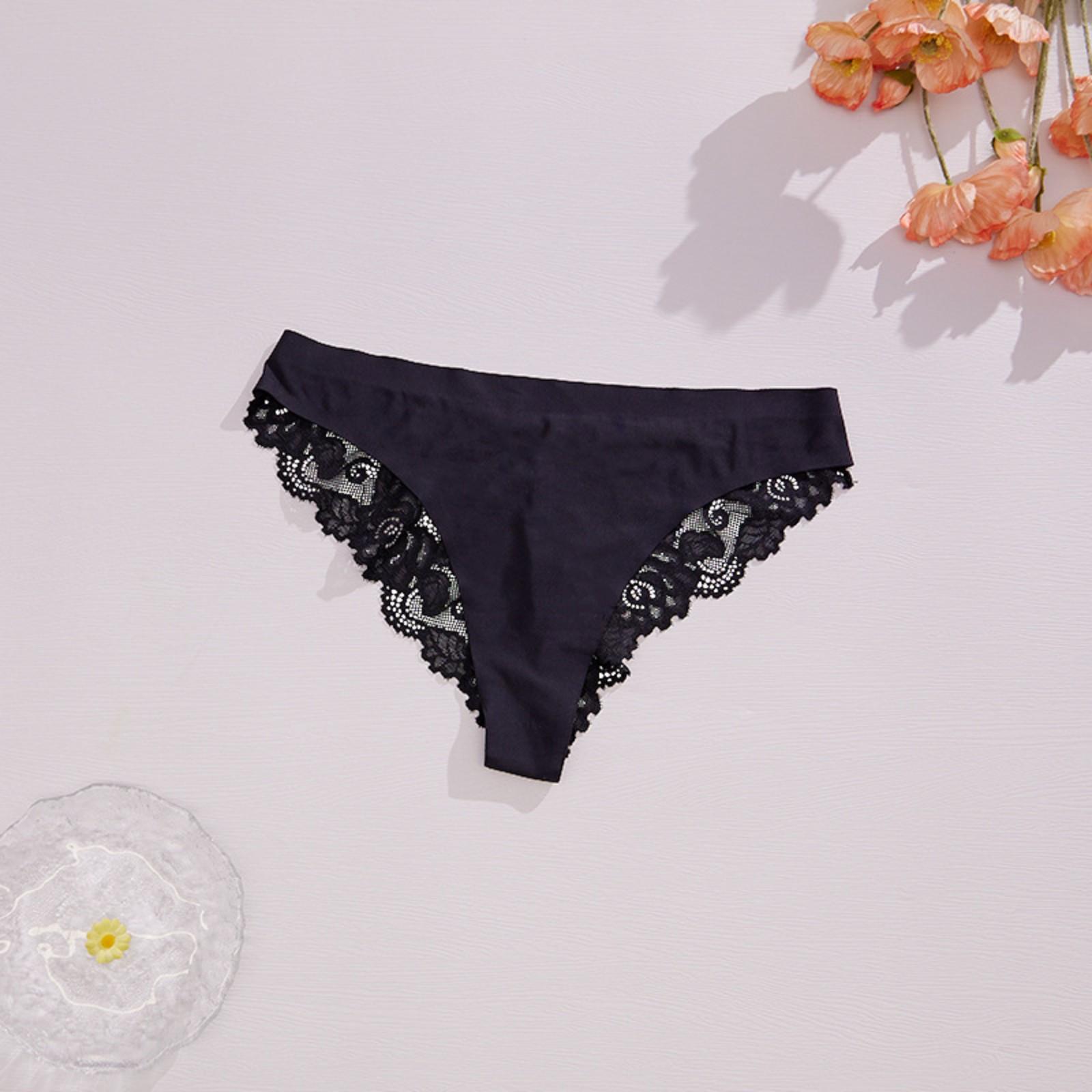 

Женское сексуальное полое нижнее белье из ледяного шелка S чёрный