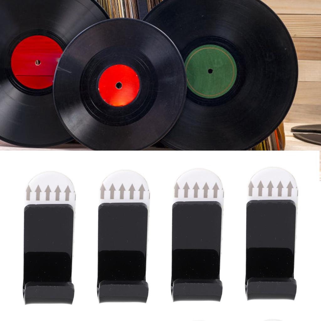 30 Set   Record Wall Mount Acrylic Punch   Floating Record Wall Shelf for Book Magazines