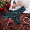 Low Waist Lace Flower Women Thong Sheer Lace T-Back Panties Fashion Sheer Mesh Lace Briefs  Ladies