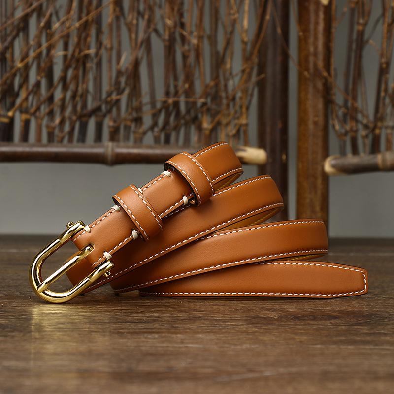 Women's Korean-Style Leather Belt Simple Fashion Trend New Pure Cowhide All-Match Casual Jeans Belt