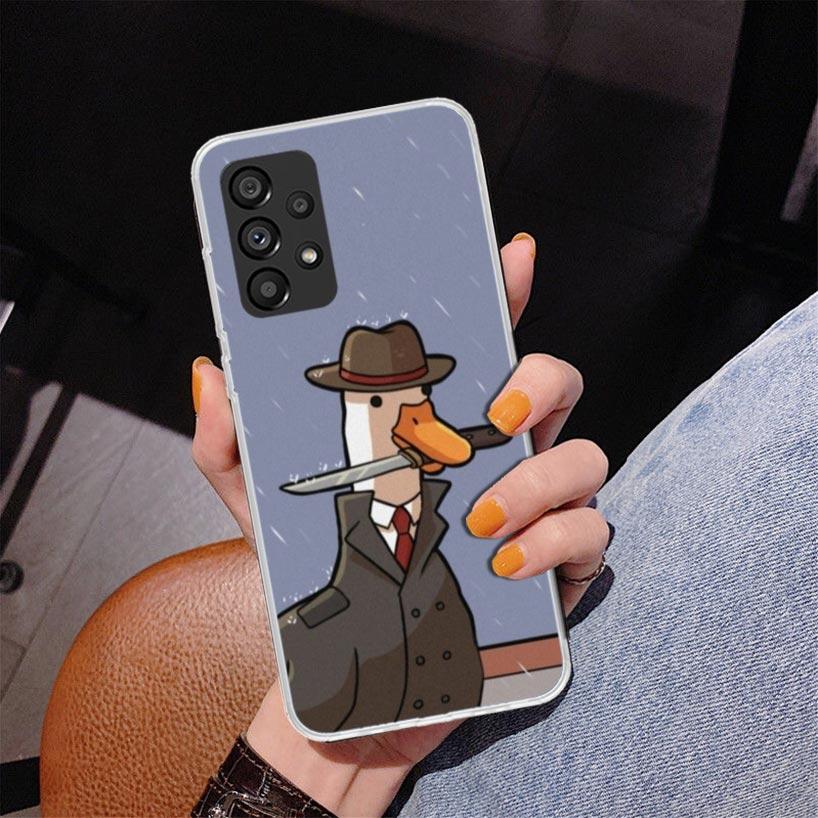 Cartoon Cute Goose Game Phnoe Case for Samsung Galaxy A17 A37 A57 A16 A26 A36 A56 A15 A14 A13 A55 A54 A53 A35 A34 A33 A25 A24 A2