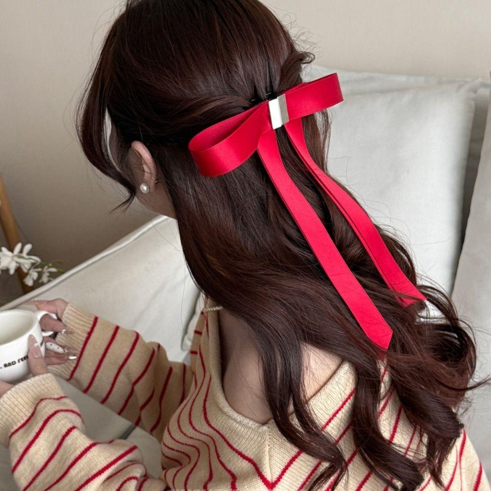 Long Ribbons Magnetic Hair Clip Strong Hold Elegant Hair Accessories  Change Hairstyling