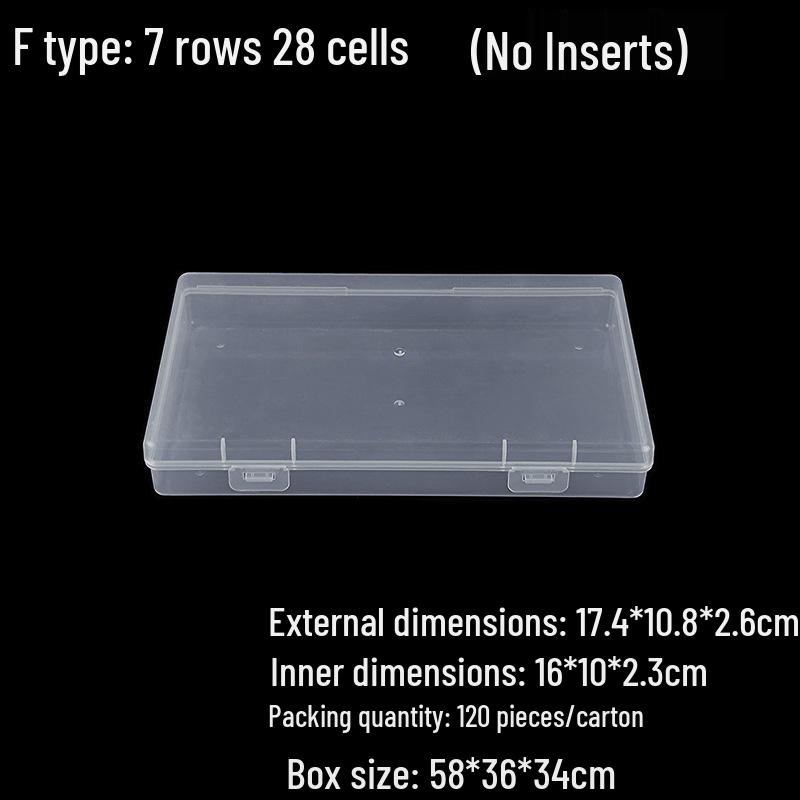 Multi-Purpose Clear Storage Box: Tackle, Stationery, Mask, Phone Case, Cable, Card Organizer