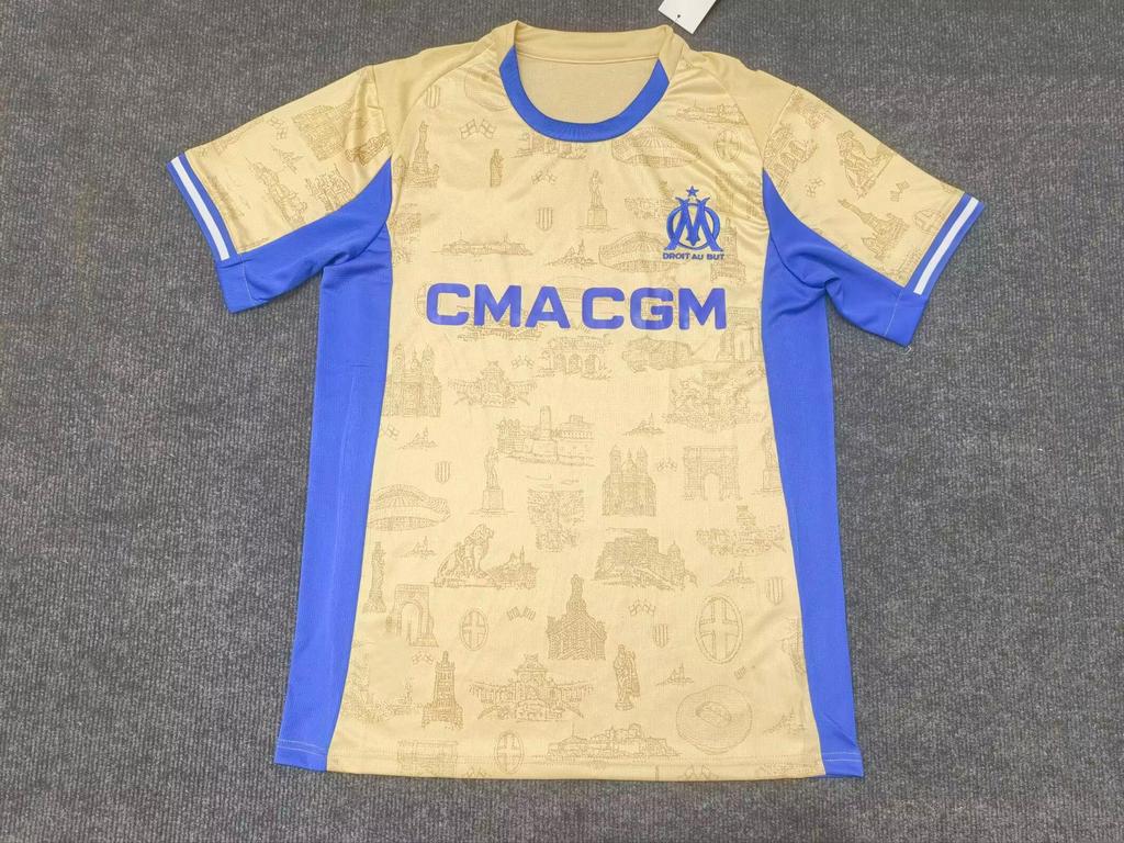 2526 Marseille S. Ferreira & W. Klaus Kurzarm Thailändisches Fußballtrikot