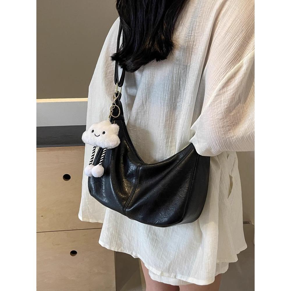 Premium bag women's new trendy fashion simple casual shoulder bag class commuter messenger dumpling bag