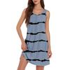 Women's Casual Sundress With Pockets Summer Boho Beach Dress T-Shirts Dress V Neck Loose Tank Dresses