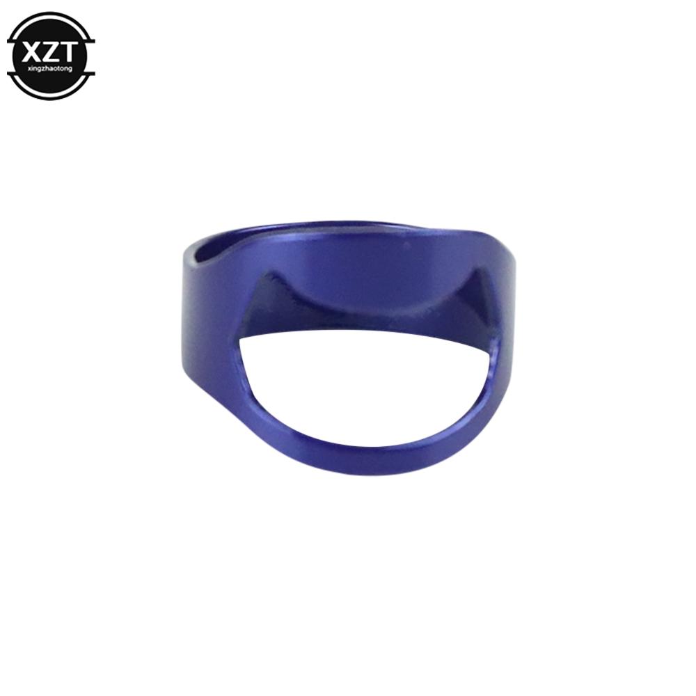 

1Pc Portable Beer Bottles Opener Unique Stainless Steel Silver Finger Ring Openers Kitchen Tool Home & Living Gadgets Bar Opener синий