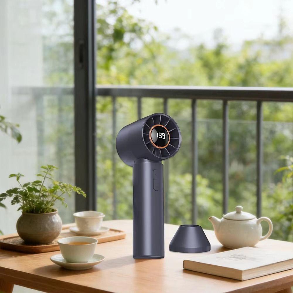Compact Design Mini Fan Rechargeable Digital Fan New Handheld Fan  Camping Use
