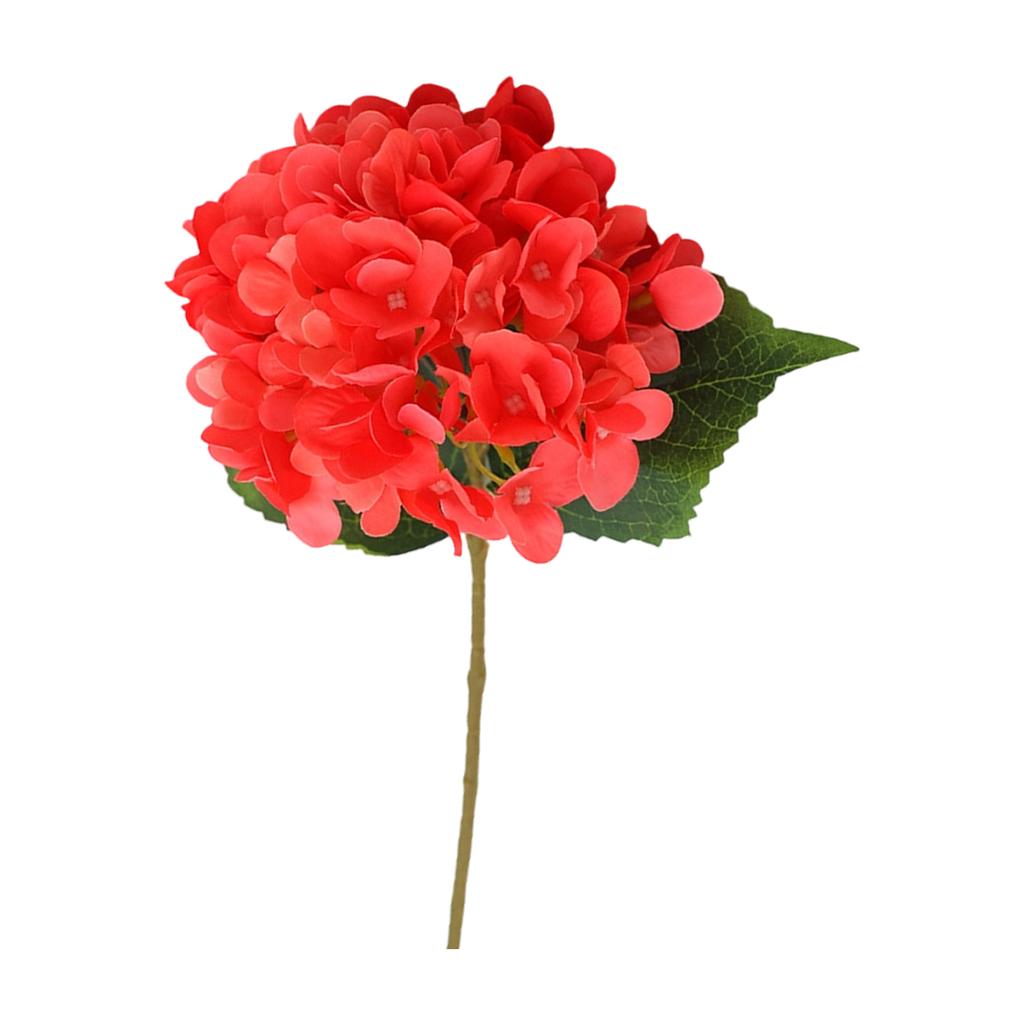 Single Artificial Hydrangea Flower - Elegant Home Living Room Decoration And Wedding Bouquet