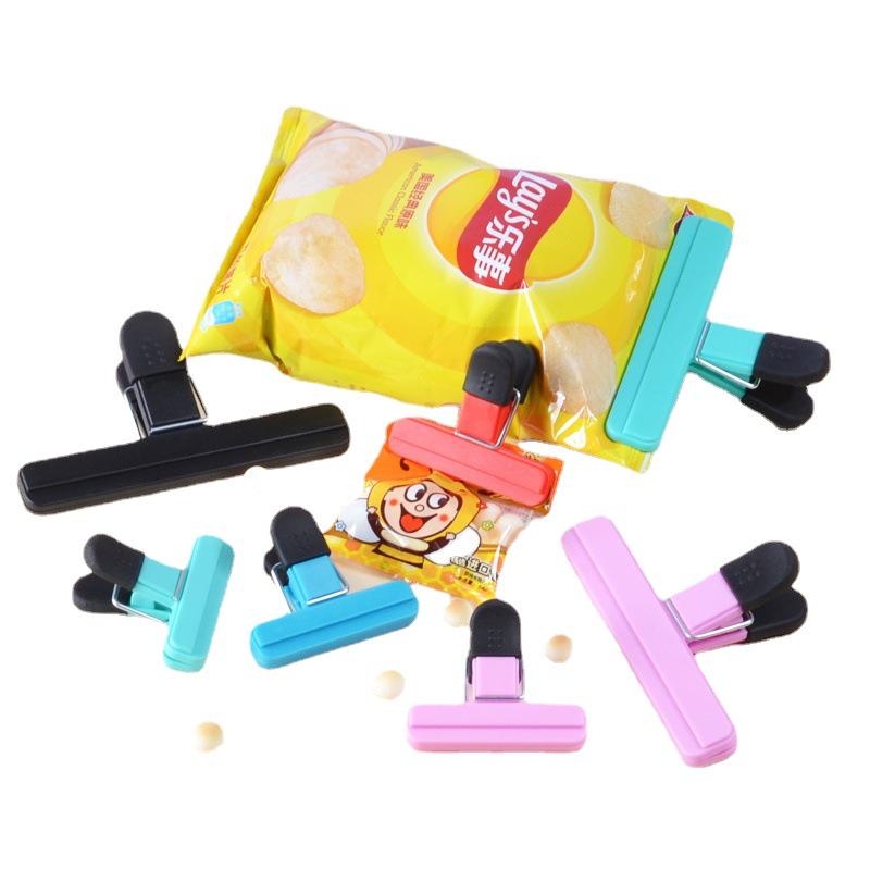 Colorful Kitchen Food Bag Sealing Clip - ABS+TPR Material, Dustproof for Flour and Seasoning Bags