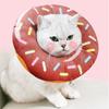 Adjustable Kitten Recovery Cones Cartoon Donut Neck Collars New Cat Cone Collar  Pet Supplies