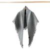 Solid color shawl containing wool thickened wool knitted scarf women's winter high-end warm and cold scarf