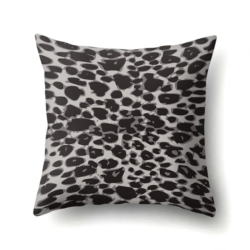 Motif Léopard Nordique Moderne Abstrait Taie d'Oreiller en Polyester Décoration de Voiture Maison Imprimée Taie d'Oreiller Repose-Lombaire