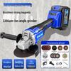 Cordless Brushless Lithium Angle Grinder: High-Power, Rechargeable Electric Polisher and Cutter.