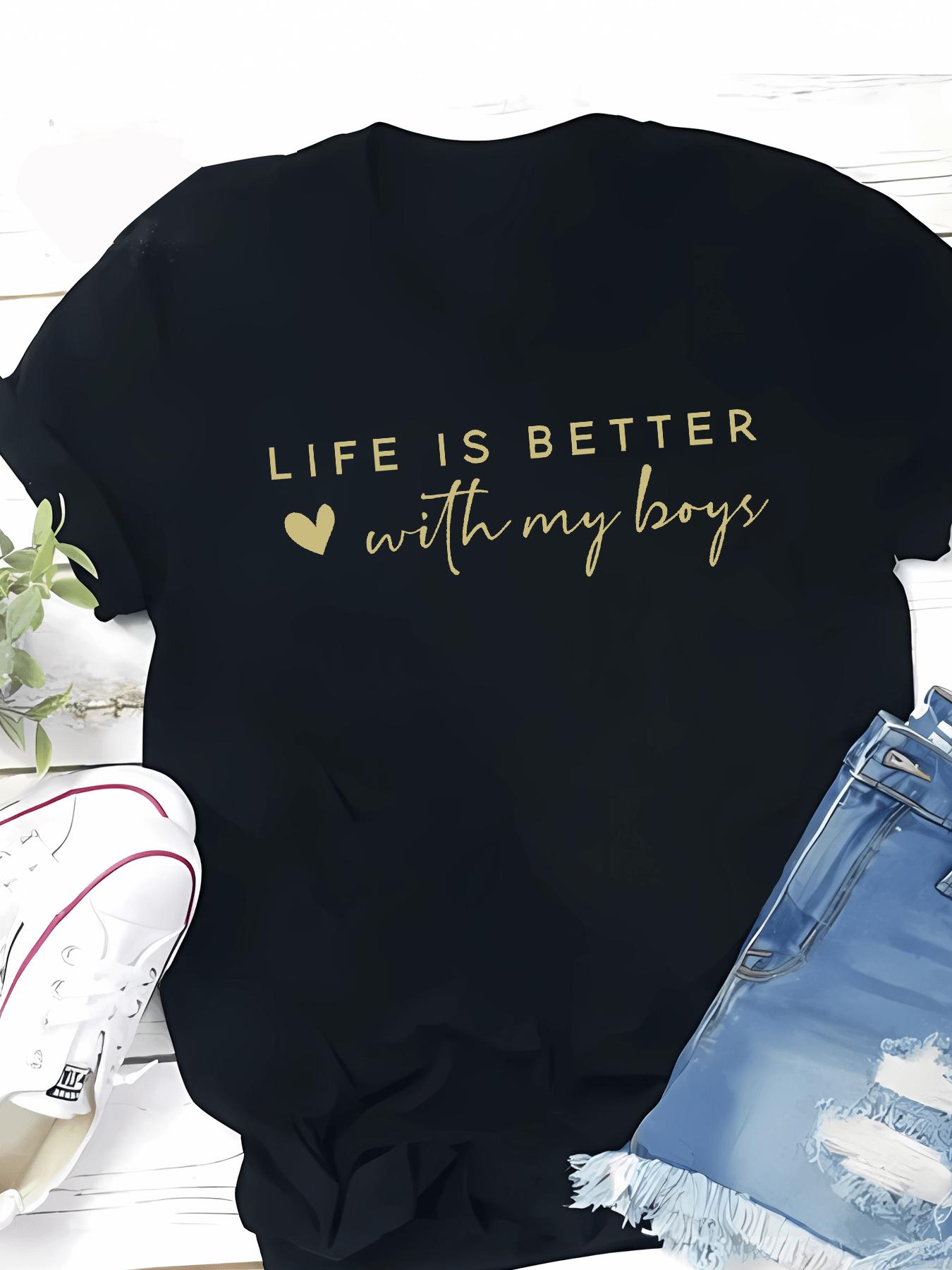 Life Will Be Better, My, Mom, Mom Shirt, Mom Life, Mother S Day Gift Number S разноцветный