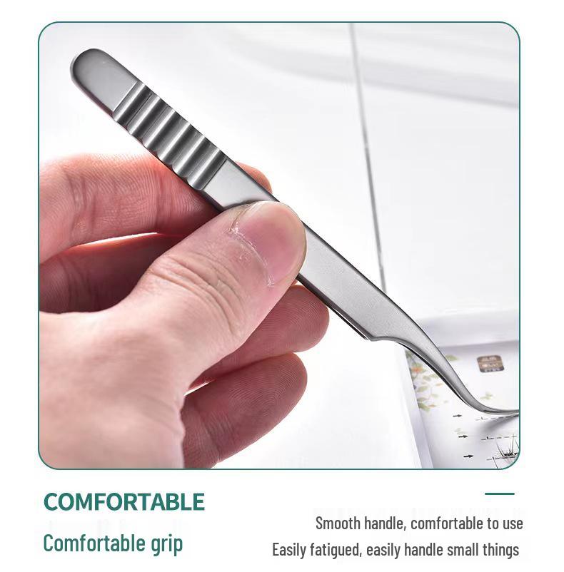 Ukraine Precision Curved Eyelash Tweezers for False Lash Application