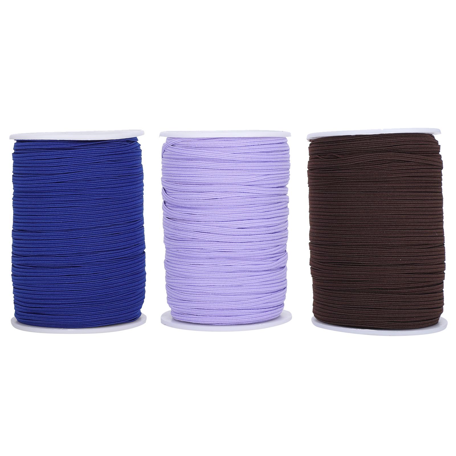 

Эластичная лента плоская швейная веревка шнур шнур DIY рукав маска изготовление высокая эластичность 100 ярдов рулон(синий