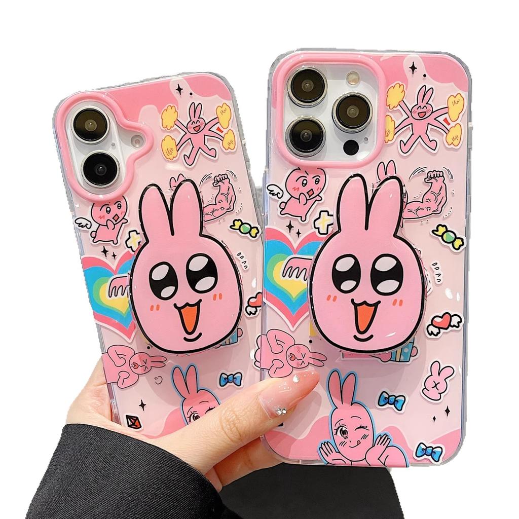Single Layer Funny Rabbit for IPhone16promax for Apple 15 Mobile Phone Case for IPhone14 Female Model 13pro