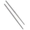1 Pair Chinese Stylish Non-slip Design Chop Sticks Stainless Steel Chopstick