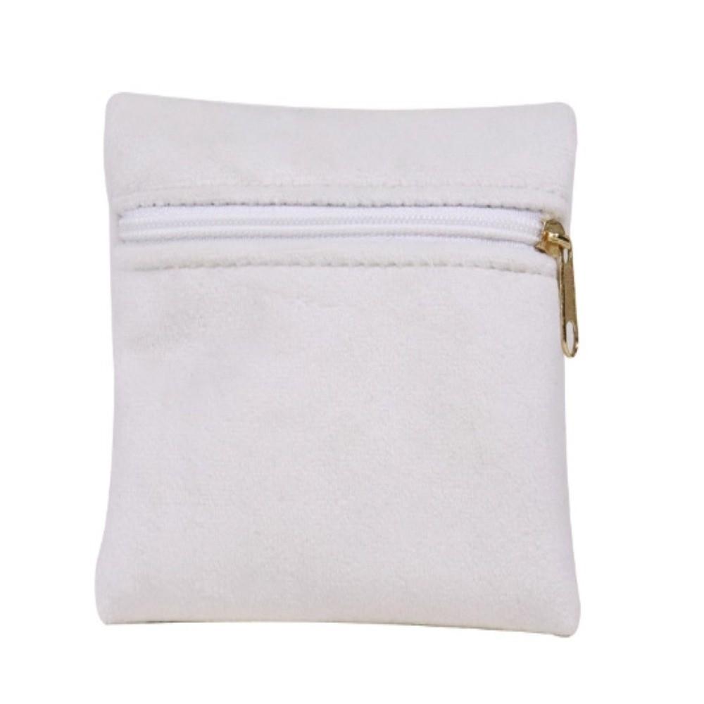 Double-Sided Zipper Jewelry Pouch Zipper Closure Jewelry Storage Bag  Jewelry Packaging