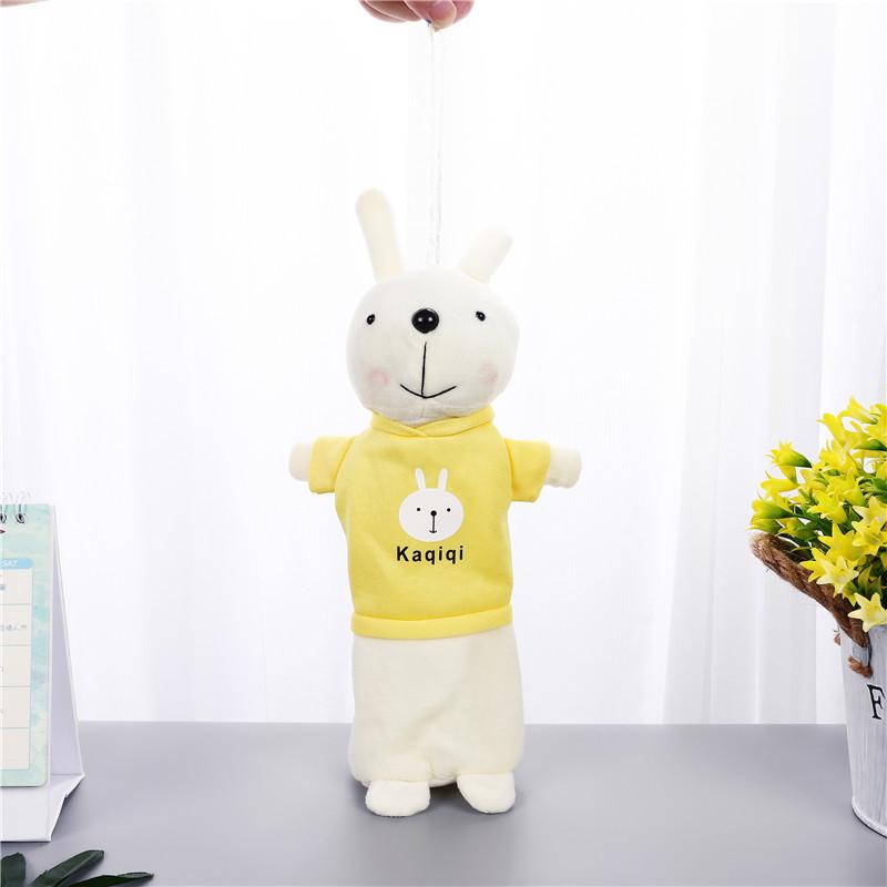 

1 Pcs Kawaii Rabbit Pencil Case Cartoon Plush Toy Pencil Bag For Kids Gift Creative Stationery Pencil Pouch Bag School Supplies жёлтый
