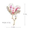 Versatile Hibiscus Flower Pearl Jumper Pin Cardigan Brooch Accessories Fashionable Empty Bracket Accessory Corsage Women Long-Lasting Color Brooch
