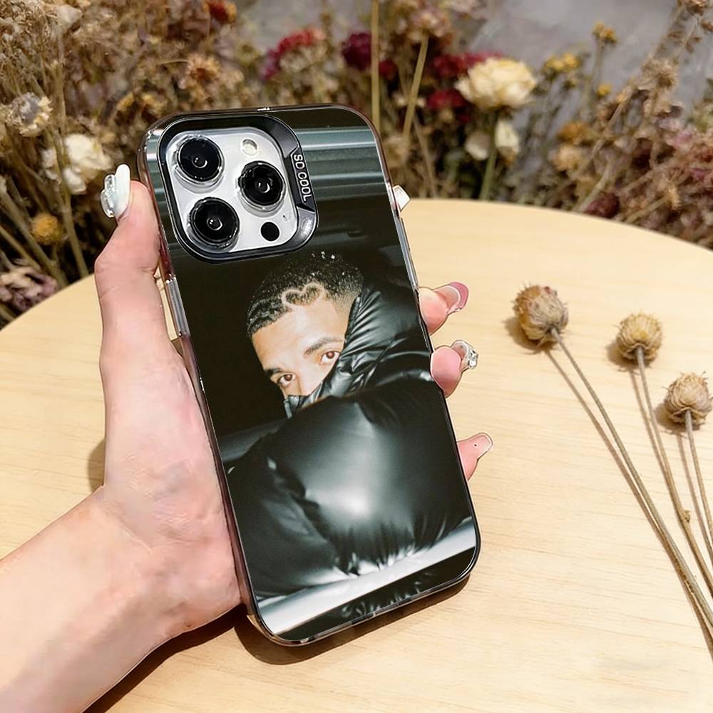 Singer Rapper D-Drake Phone Case For iPhone 17,16,15,14,13,12,11 Plus,Pro Max,XS,Colorful Silver Black Cover