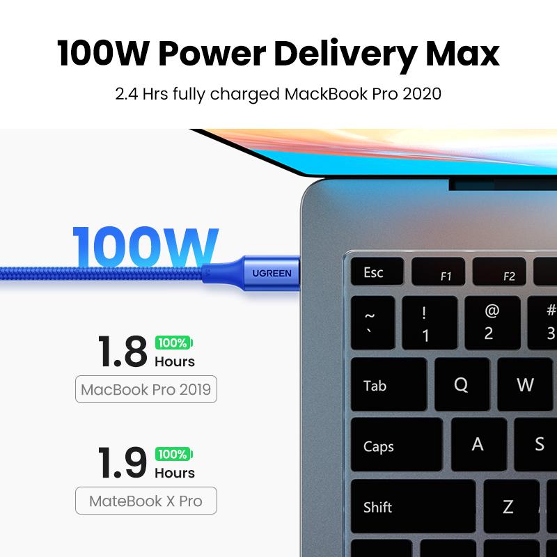 UGREEN USB C Cable PD100W Type C to Type C for MacBook iPhone 17 Samsung S25 PD100W USB Type C Fast Charging Cable Cord QC4.0