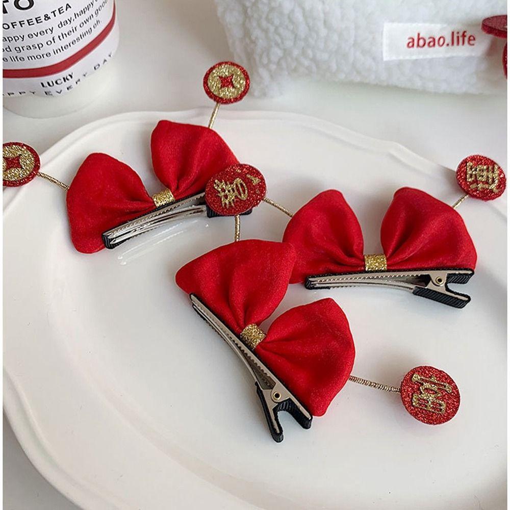 Chinese Style Hair Clip Bowknot Hair Clip Bow Headband Child Hair Accessories Chinese Style Hairpin
