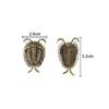 1/2Pcs Cambrian Trilobite Brass Desk Decoration Retro Insect Small Figurine Tea Pets Home Office Ornaments Souvenir Gift