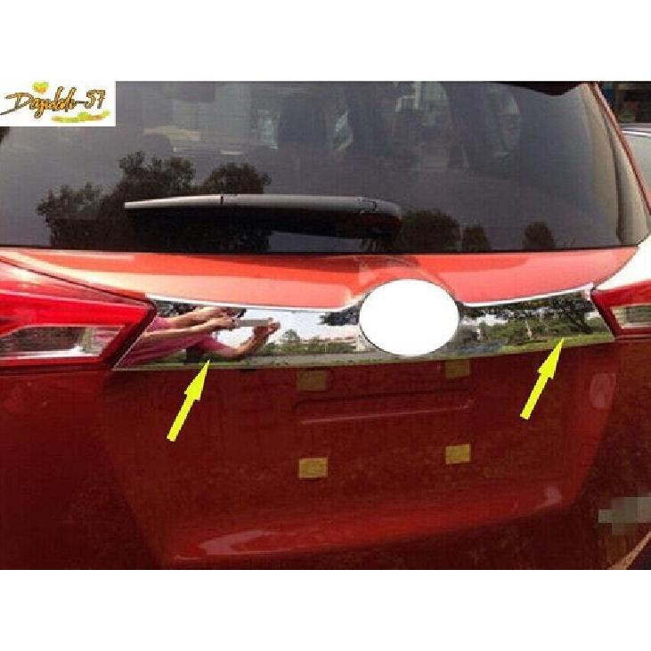 Car Chrome Rear Trunk Lid Trim molding Cover Garnish For Toyota RAV4 2013-2015