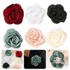 Stoff-Rosenblüten-Broschen-Nadeln Modeschmuck Cardigan Hemd Corsage Abzeichen-Nadel Sicherheitsnadeln für Damen Accessoires
