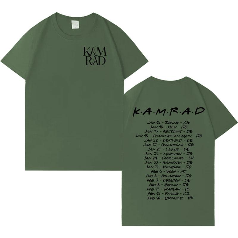 Pánská trička Singer Kamrad 2026 Trendový potisk písmen Krátký rukáv Hip Hop Bavlna Oversized Y2k Oblečení Estetické Volné Tričko