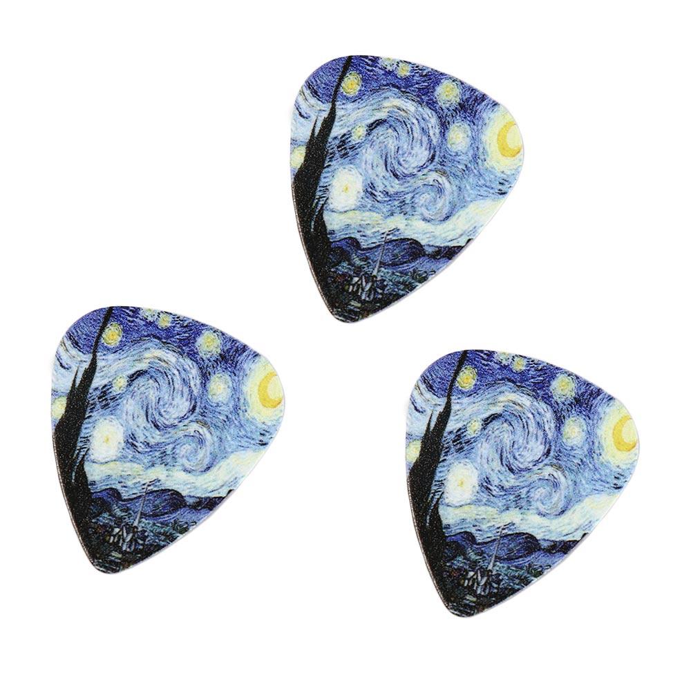 Bass For Ukulele Electric Guitar Picks Star Sky Design Acoustic Guitar Pick Finger Guitar Pick