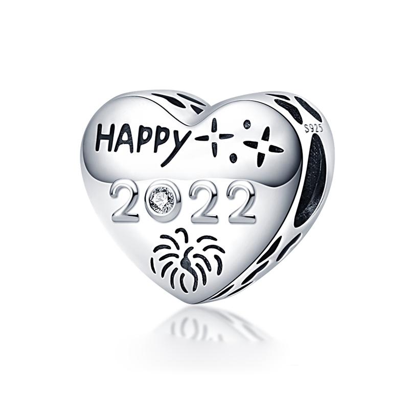 925 Sterling Silver Heart Paw Animal Clear Snowflake Sparkling Crown Pumpkin Charm Bead Fit Original Fashion Bracelet