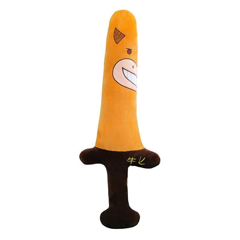 Large Size Plush Sword Stuffed Toy Cushion For Home Decor And Playroom Use