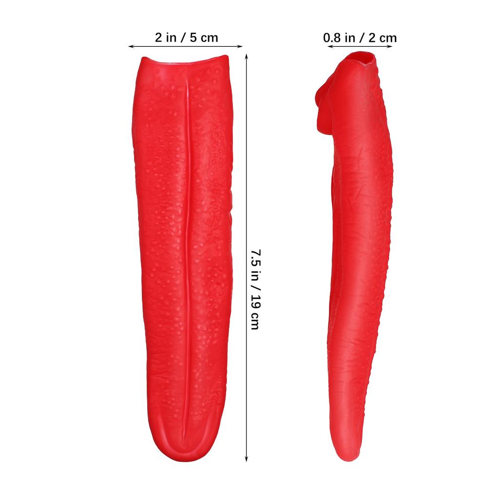 Ultra Realistic Fake Tongue Prank Prop Twist Squeeze Stick Plaything Halloween Fool's Day Scary Party Decor Cosplay Stage Props
